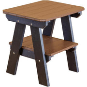 Wildridge Wildridge Heritage Recycled Plastic 2 Tier End Table Tudor Brown on Black End Table LCC-120-TBOB