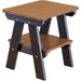 Wildridge Wildridge Heritage Recycled Plastic 2 Tier End Table Tudor Brown on Black End Table LCC-120-TBOB