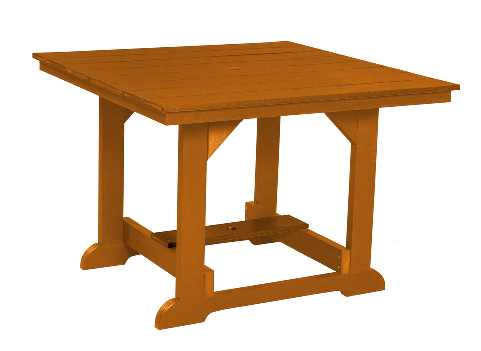 Wildridge Wildridge Heritage Recycled Plastic 44Inch x 44Inch Table Bright Orange Tables LCC-187-BO