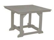 Wildridge Wildridge Heritage Recycled Plastic 44Inch x 44Inch Table Light Gray Tables LCC-187-LG