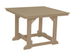 Wildridge Wildridge Heritage Recycled Plastic 44Inch x 44Inch Table Weatherwood Tables LCC-187-WW