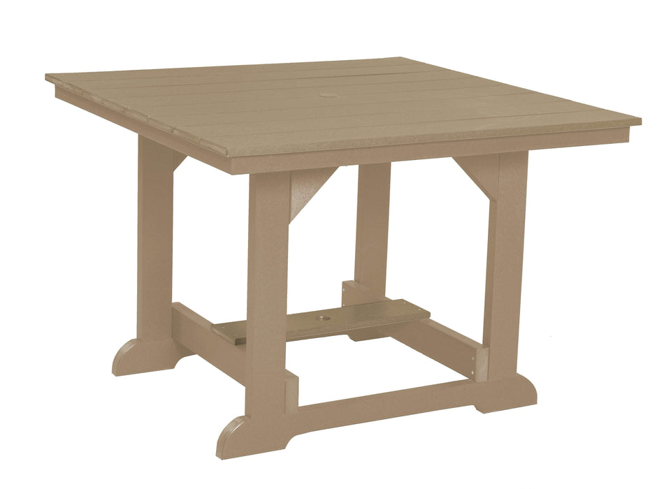 Wildridge Wildridge Heritage Recycled Plastic 44Inch x 44Inch Table Weatherwood Tables LCC-187-WW