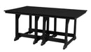 Wildridge Wildridge Heritage Recycled Plastic 44Inch x 72Inch Table Black Tables LCC-189-B