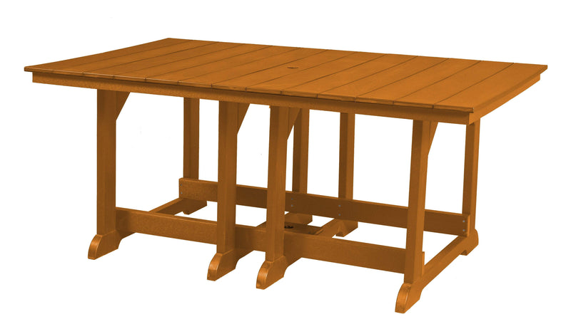 Wildridge Wildridge Heritage Recycled Plastic 44Inch x 72Inch Table Bright Orange Tables LCC-189-BO