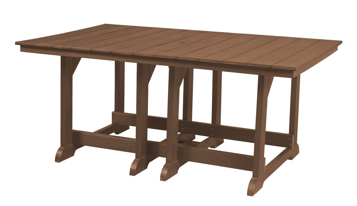 Wildridge Wildridge Heritage Recycled Plastic 44Inch x 72Inch Table Tudor Brown Tables LCC-189-TB