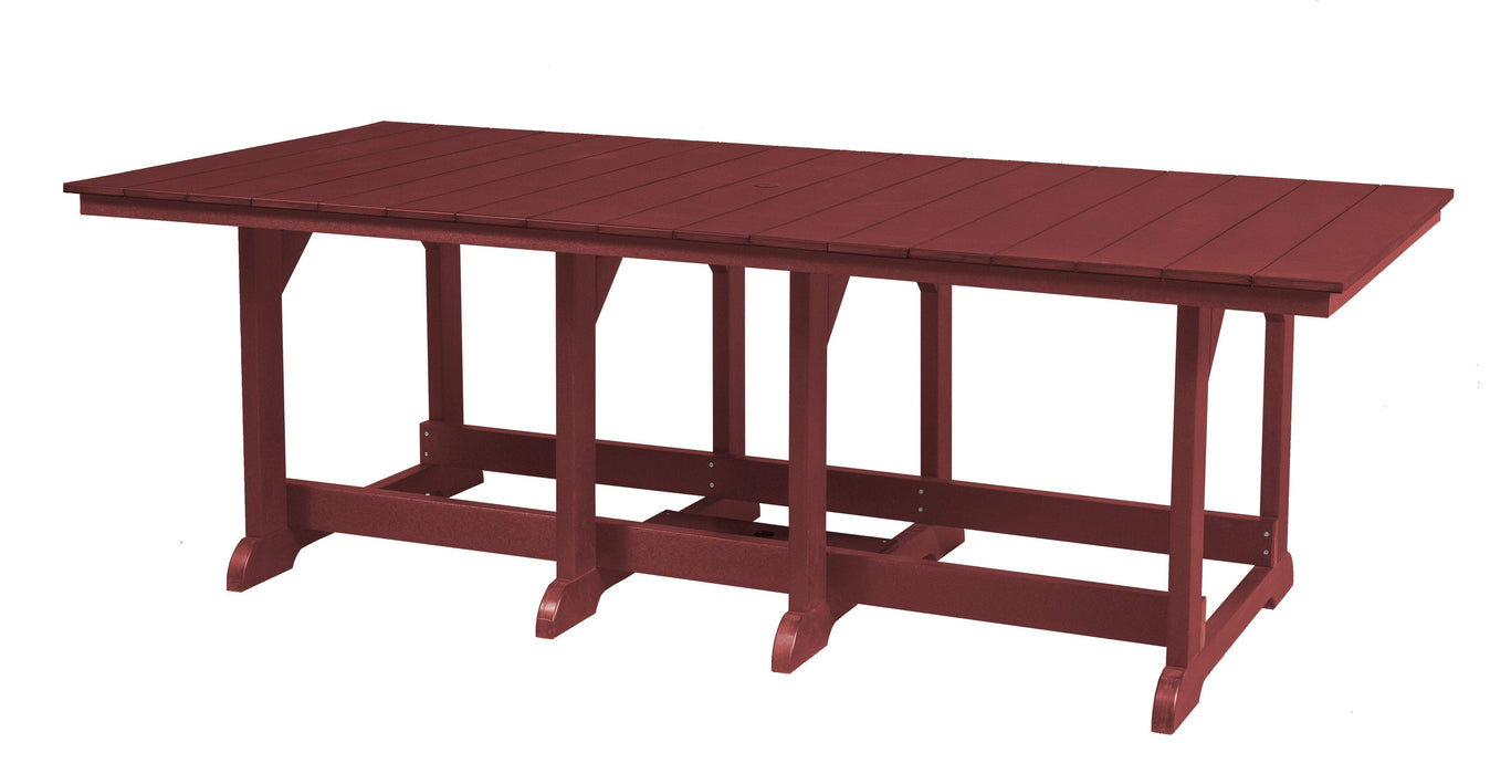 Wildridge Wildridge Heritage Recycled Plastic 44Inch x 94Inch Table Cherry Tables LCC-191-C