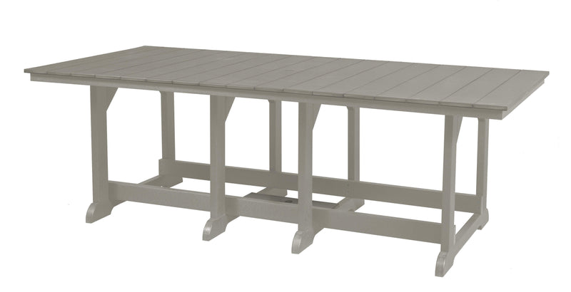 Wildridge Wildridge Heritage Recycled Plastic 44Inch x 94Inch Table Light Gray Tables LCC-191-LG