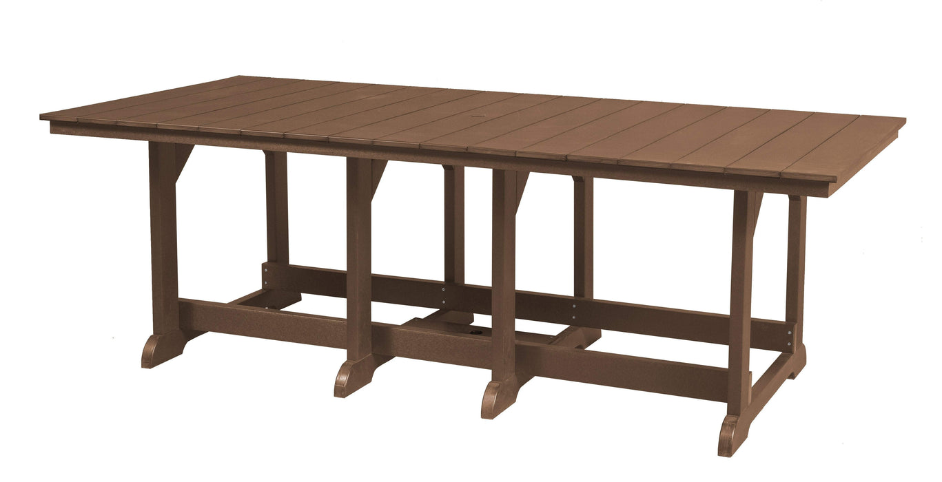Wildridge Wildridge Heritage Recycled Plastic 44Inch x 94Inch Table Tudor Brown Tables LCC-191-TB