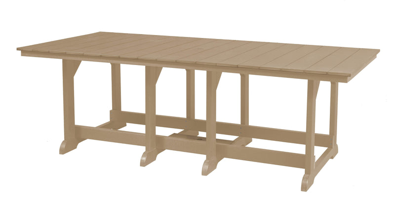 Wildridge Wildridge Heritage Recycled Plastic 44Inch x 94Inch Table Weatherwood Tables LCC-191-WW
