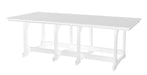 Wildridge Wildridge Heritage Recycled Plastic 44Inch x 94Inch Table White Tables LCC-191-WH