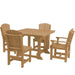 Wildridge Wildridge Heritage Recycled Plastic 5 Pc Dining Set Cedar Dining Sets LCC-186-CE