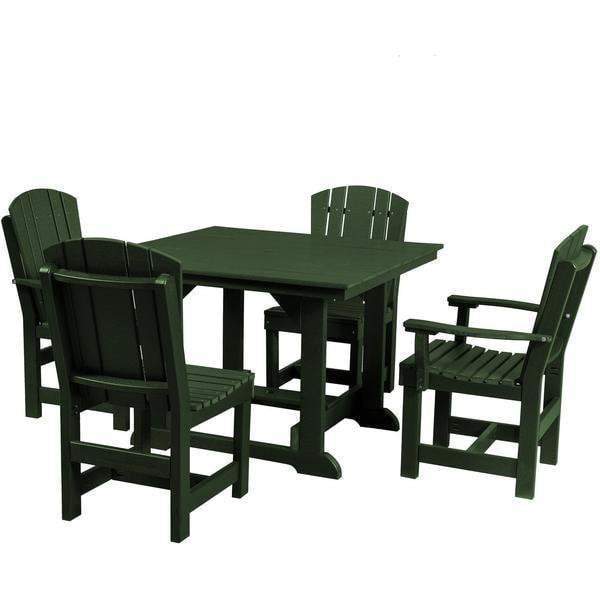 Wildridge Wildridge Heritage Recycled Plastic 5 Pc Dining Set Turf Green Dining Sets LCC-186-TG