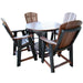 Wildridge Wildridge Heritage Recycled Plastic 5 Piece Pub Table Set Tudor Brown on Black Dining Sets LCC-180-TBOB