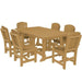 Wildridge Wildridge Heritage Recycled Plastic 7 Pc Dining Set Cedar Dining Sets LCC-188-CE
