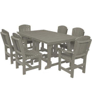 Wildridge Wildridge Heritage Recycled Plastic 7 Pc Dining Set Light Gray Dining Sets LCC-188-LG