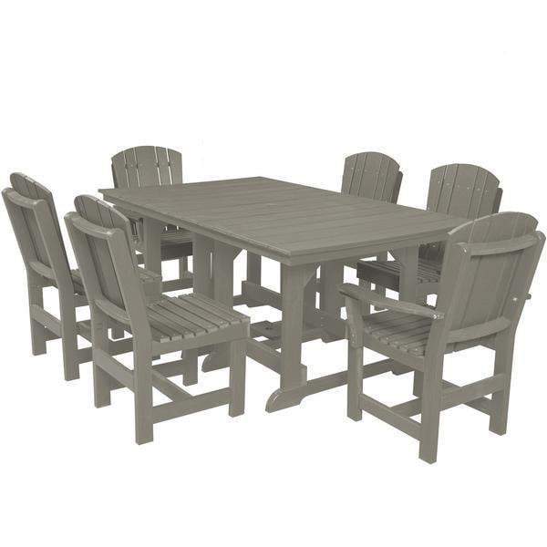 Wildridge Wildridge Heritage Recycled Plastic 7 Pc Dining Set Light Gray Dining Sets LCC-188-LG