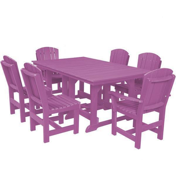 Wildridge Wildridge Heritage Recycled Plastic 7 Pc Dining Set Purple Dining Sets LCC-188-PU