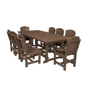 Wildridge Wildridge Heritage Recycled Plastic 9 Piece Dining Set Tudor Brown Dining Sets LCC-190-TB