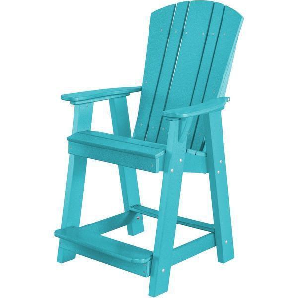 Wildridge Wildridge Heritage Recycled Plastic Balcony Chair Aruba Blue Chair LCC-150-AB