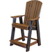 Wildridge Wildridge Heritage Recycled Plastic Balcony Chair Tudor Brown on Black Chair LCC-150-TBOB