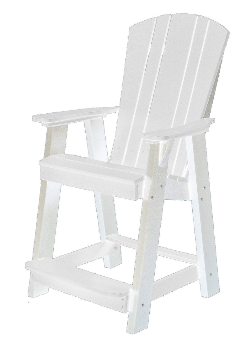 Wildridge Wildridge Heritage Recycled Plastic Balcony Chair White Chair LCC-150-WH