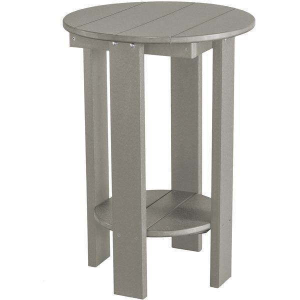 Wildridge Wildridge Heritage Recycled Plastic Balcony Table Light Gray Tables LCC-152-LG