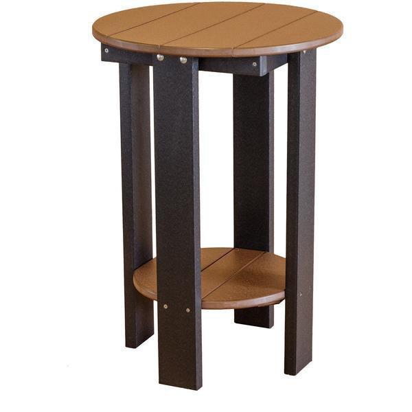 Wildridge Wildridge Heritage Recycled Plastic Balcony Table Tudor Brown on Black Tables LCC-152-TBOB