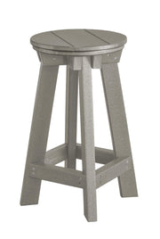 Wildridge Wildridge Heritage Recycled Plastic Bar Stool Light Gray Stool LCC-182-LG