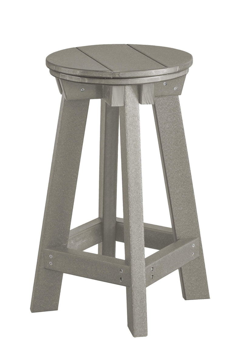 Wildridge Wildridge Heritage Recycled Plastic Bar Stool Light Gray Stool LCC-182-LG