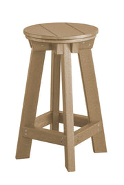 Wildridge Wildridge Heritage Recycled Plastic Bar Stool Weatherwood Stool LCC-182-WW