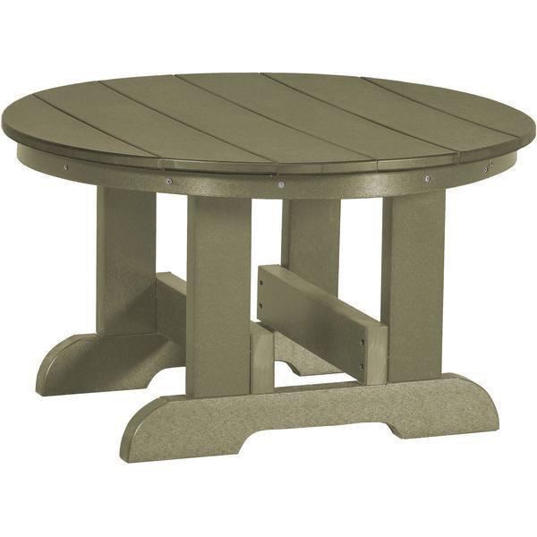Wildridge Wildridge Heritage Recycled Plastic Conversation Table Olive Conversa?tion Table LCC-121-OL
