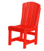 Wildridge Wildridge Heritage Recycled Plastic Dining Chair Bright Red Chair LCC-153-BR