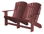 Wildridge Wildridge Heritage Recycled Plastic Double Adirondack Bench Cherry Adirondack Bench LCC-129-C