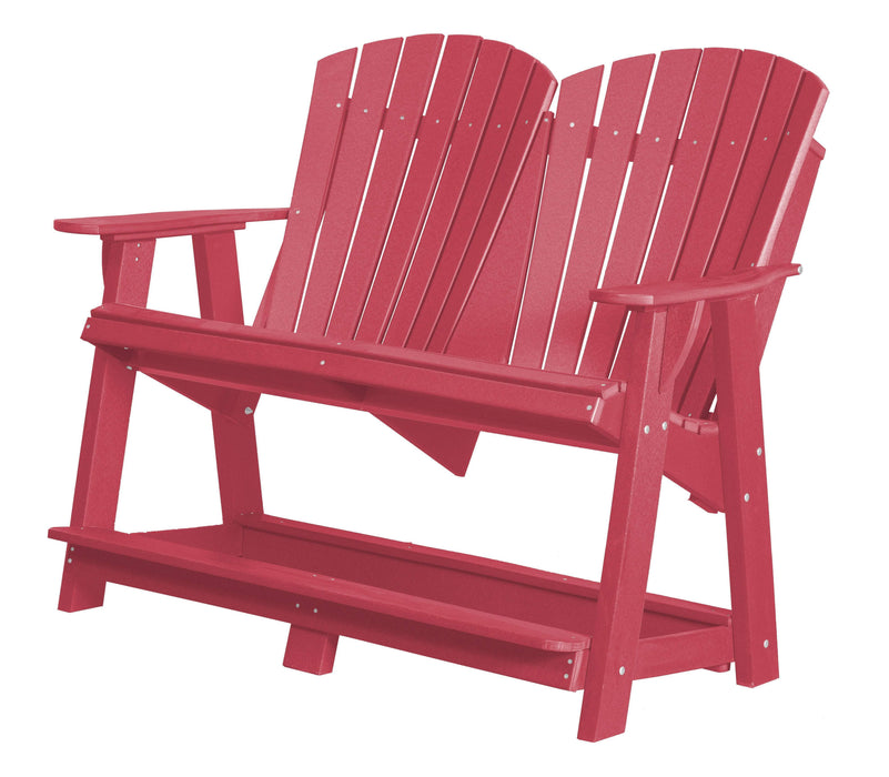Wildridge Wildridge Heritage Recycled Plastic Double High Adirondack Bench Dark Pink Adirondack Bench LCC-130-DP