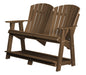 Wildridge Wildridge Heritage Recycled Plastic Double High Adirondack Bench Tudor Brown Adirondack Bench LCC-130-TB