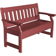 Wildridge Wildridge Heritage Recycled Plastic Garden Bench Cherry Garden Bench LCC-124-C