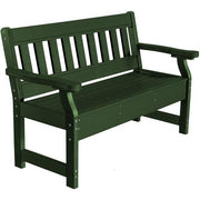 Wildridge Wildridge Heritage Recycled Plastic Garden Bench Turf Green Garden Bench LCC-124-TG