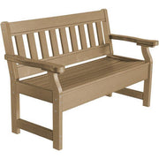 Wildridge Wildridge Heritage Recycled Plastic Garden Bench Weatherwood Garden Bench LCC-124-WW