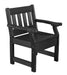Wildridge Wildridge Heritage Recycled Plastic Garden Chair Black Outdoor Chair LCC-123-B