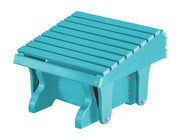 Wildridge Wildridge Heritage Recycled Plastic Gliding Footrest Aruba Blue Footrest LCC-118-AB