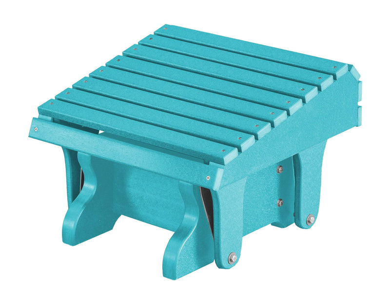 Wildridge Wildridge Heritage Recycled Plastic Gliding Footrest Aruba Blue Footrest LCC-118-AB