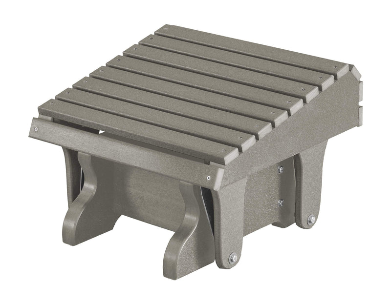 Wildridge Wildridge Heritage Recycled Plastic Gliding Footrest Light Gray Footrest LCC-118-LGR