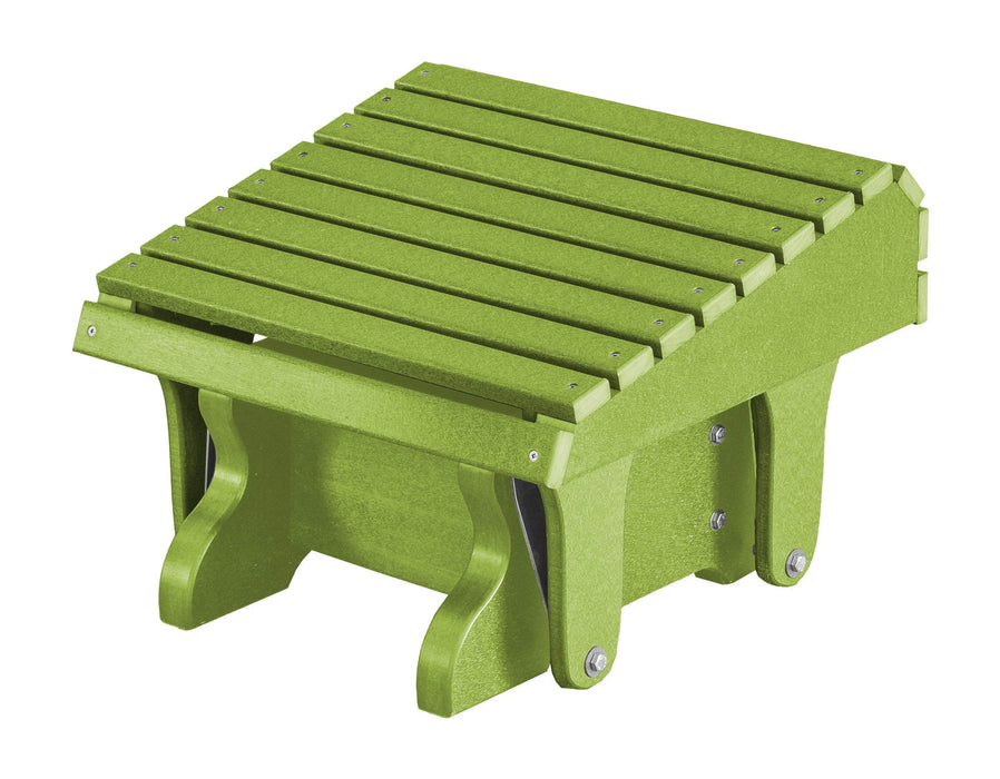 Wildridge Wildridge Heritage Recycled Plastic Gliding Footrest Lime Green Footrest LCC-118-LMG