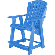 Wildridge Wildridge Heritage Recycled Plastic High Adirondack Chair Blue Adirondack Chair LCC-119-BL