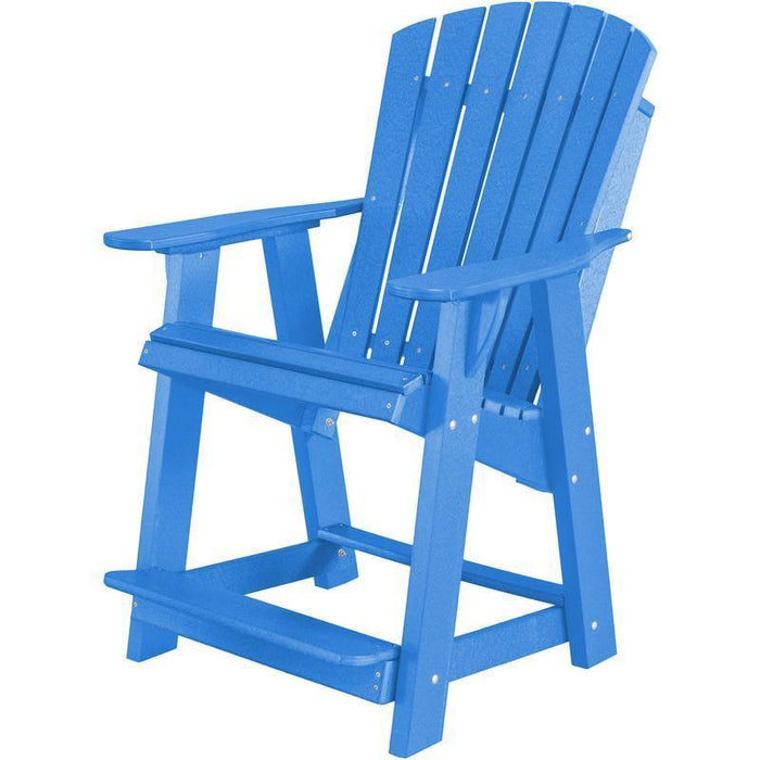 Wildridge Wildridge Heritage Recycled Plastic High Adirondack Chair Blue Adirondack Chair LCC-119-BL