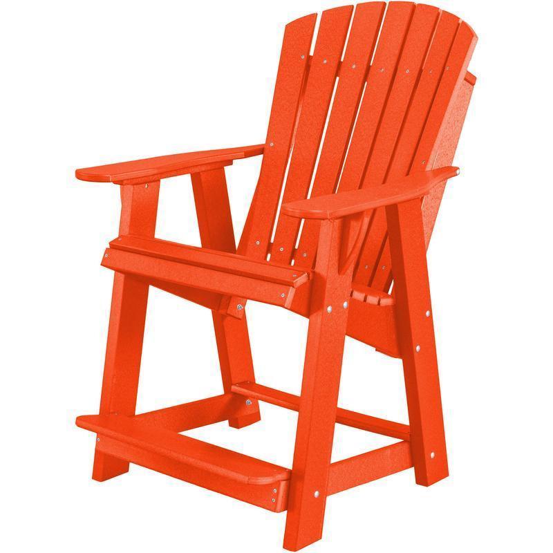 Wildridge Wildridge Heritage Recycled Plastic High Adirondack Chair Bright Red Adirondack Chair LCC-119-BR