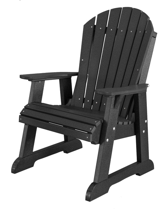 Wildridge Wildridge Heritage Recycled Plastic High Fan Back Chair Black Outdoor Chair LCC-117-B