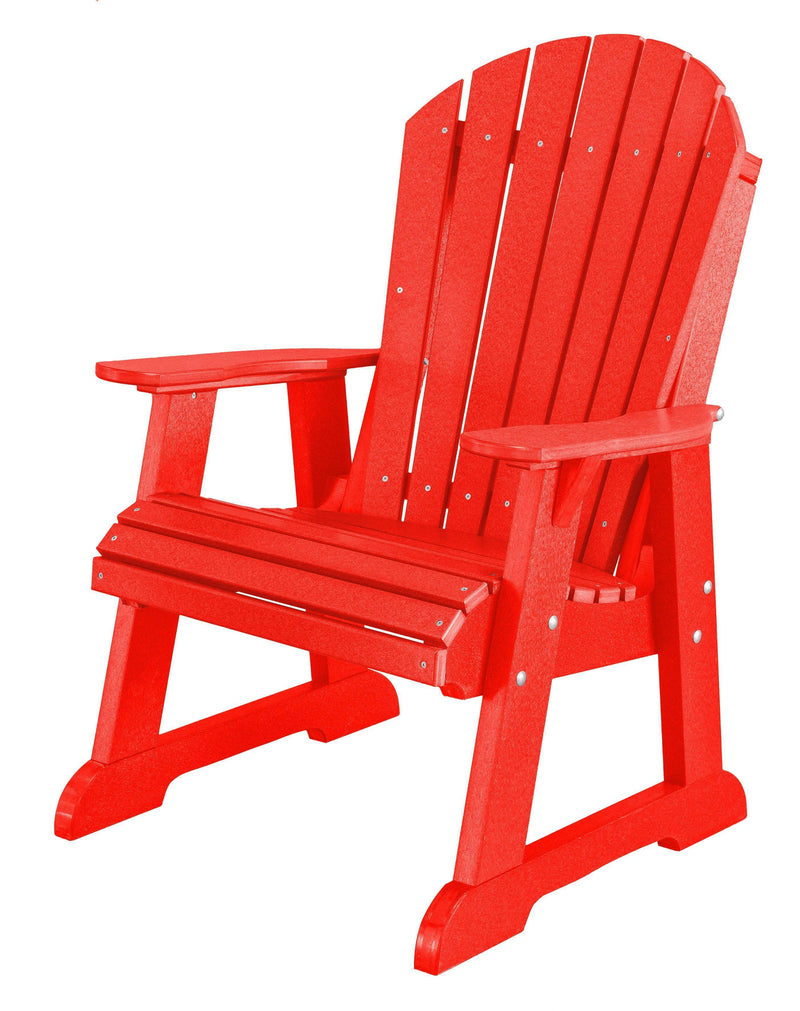 Wildridge Wildridge Heritage Recycled Plastic High Fan Back Chair Bright Red Outdoor Chair LCC-117-BR