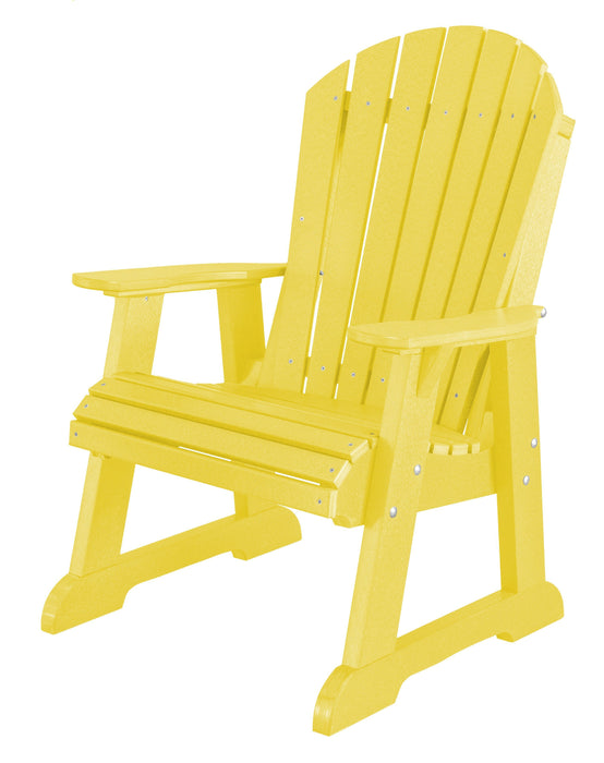 Wildridge Wildridge Heritage Recycled Plastic High Fan Back Chair Lemon Yellow Outdoor Chair LCC-117-LY