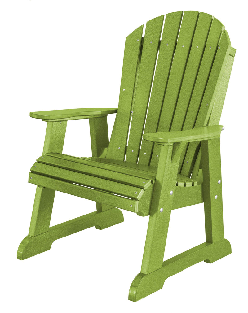 Wildridge Wildridge Heritage Recycled Plastic High Fan Back Chair Lime Green Outdoor Chair LCC-117-LMG